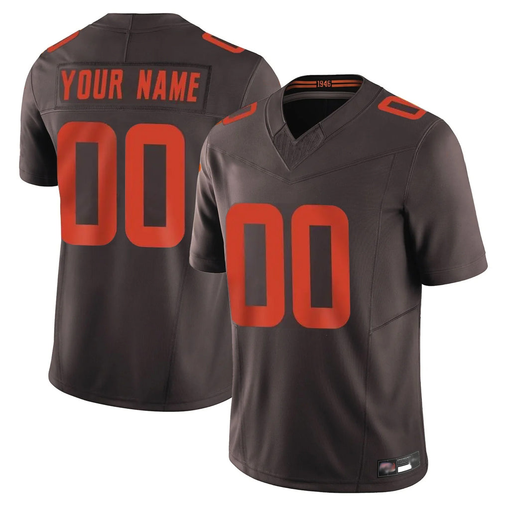 Punc Custom C.Browns Brown Limited Vapor F.U.S.E. Alternate Game Any Name & Numbers Stitched Jerseys