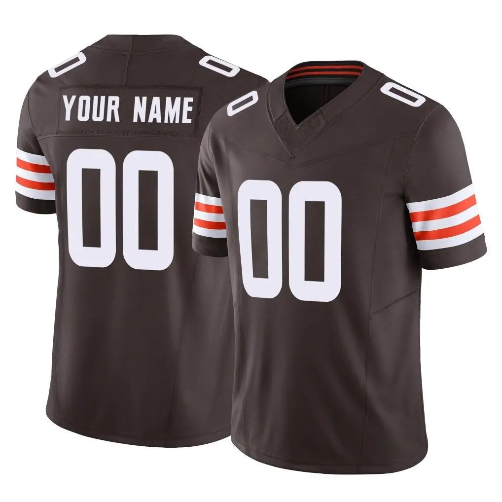 Punc Custom C.Browns Brown Vapor F.U.S.E. Limited Home Game Any Name & Numbers Stitched Jerseys