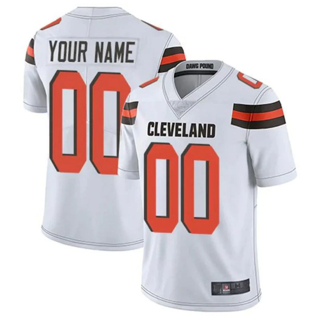Punc Custom C.Browns White Alternate Vapor Untouchable Limited Home Game Any Name & Numbers Stitched Jerseys
