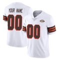 Punc Custom C.Browns White Limited Vapor Untouchable Home Game Any Name & Numbers Stitched Jerseys