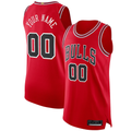 Punc Custom C.Bulls Red Authentic Jerseys - Icon Edition