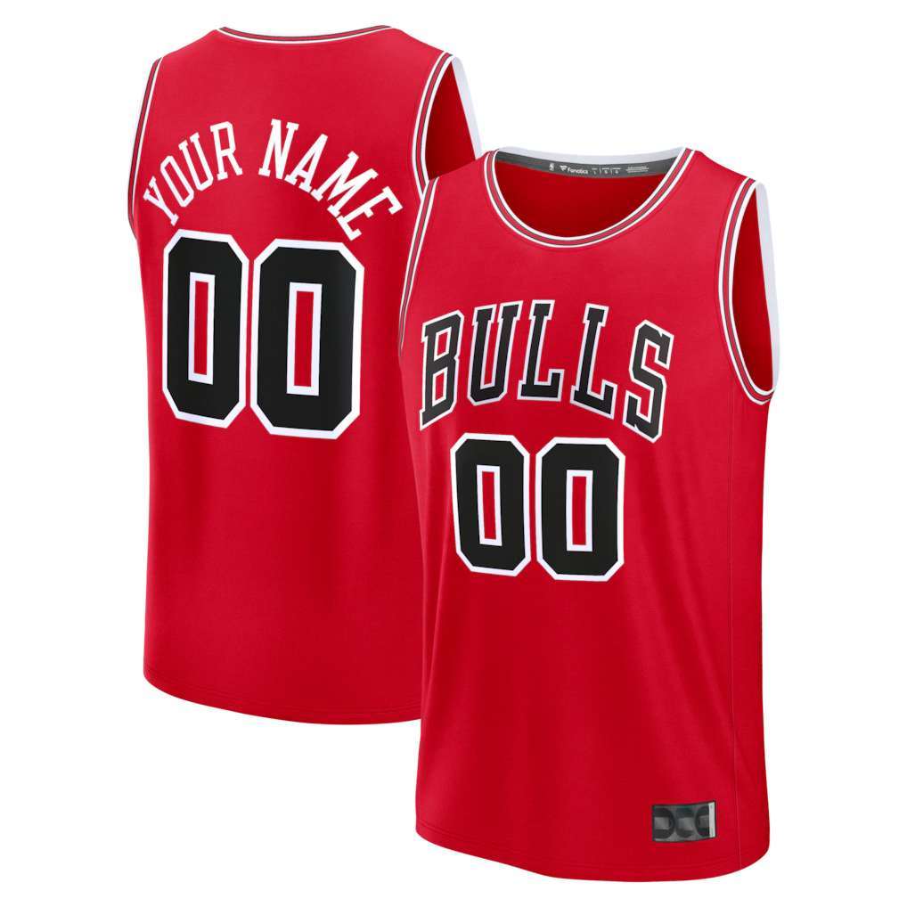 Punc Custom C.Bulls Red Fast Break Jerseys - Icon Edition