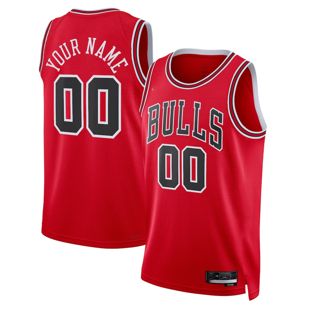 Punc Custom C.Bulls Red Swingman Jerseys - Icon Edition