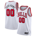 Punc Custom C.Bulls White Swingman Jerseys - Association Edition
