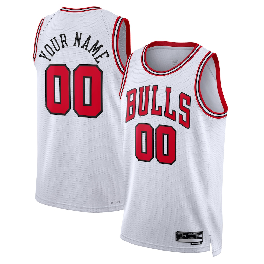 Punc Custom C.Bulls White Swingman Jerseys - Association Edition