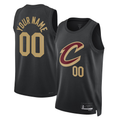 Punc Custom C.Cavaliers Black 2022-23 Swingman Jerseys - Statement Edition