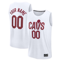 Punc Custom C.Cavaliers White Fast Break Jerseys - Icon Edition