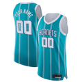 Punc Custom C.Hornets  Teal 202021 Authentic Jerseys - Icon Edition