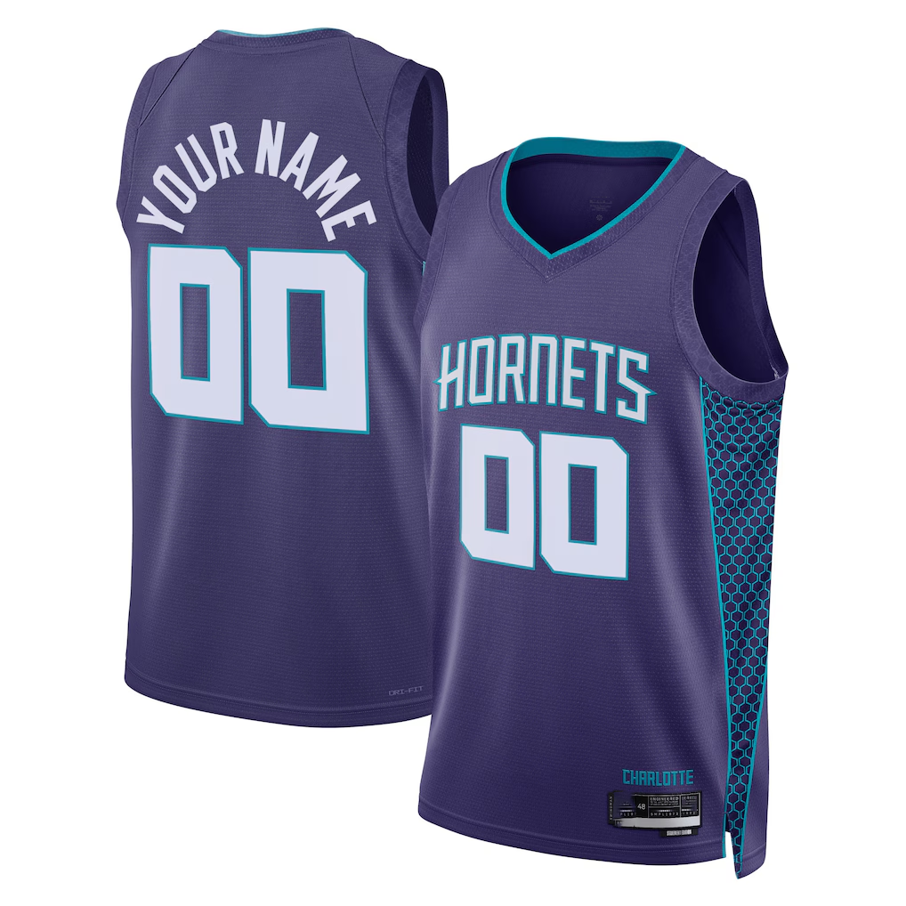 Punc Custom C.Hornets Teal 202223 Swingman Jerseys - Statement Edition
