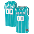 Punc Custom C.Hornets  Teal Fast Break Replica Jerseys - Icon Edition