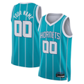 Punc Custom C.Hornets  Teal Swingman Jerseys - Icon Edition