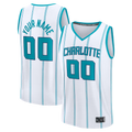 Punc Custom C.Hornets  White Fast Break Jerseys - Icon Edition
