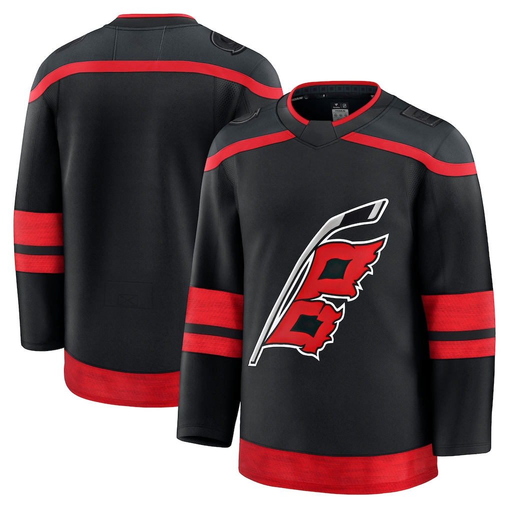 Punc C.Hurricanes Black Home Premium Stitched Jerseys