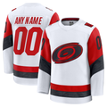 Punc Custom C.Hurricanes White Away Premium Stitched Jerseys