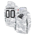 Punc Custom C.Panthers Arctic Camo Salute to Service Pullover Hoodies Any Name & Numbers Stitched Jerseys