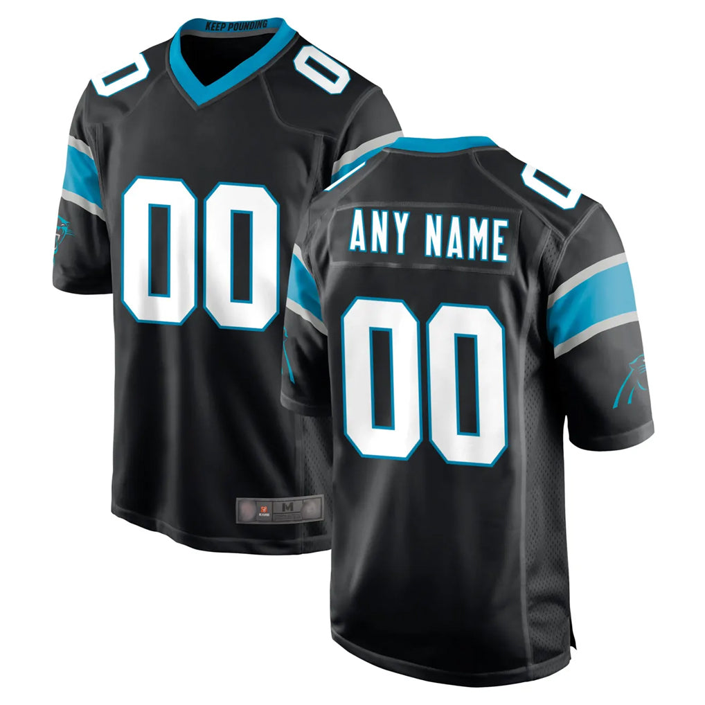 Punc Custom C.Panthers Black Game Any Name & Numbers Stitched Jerseys