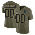 Punc Custom C.Panthers Olive 2025 Salute to Service Limited Home Game Any Name & Numbers Stitched Jerseys
