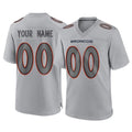 Punc Custom D.Broncos Gray Atmosphere Fashion Limited Game Any Name & Numbers Stitched Jerseys