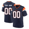 Punc Custom D.Broncos Navy Home Game Any Name & Numbers Stitched Jerseys