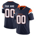Punc Custom D.Broncos Navy Limited Vapor F.U.S.E. Home Game Any Name & Numbers Stitched Jerseys