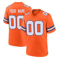 Punc Custom D.Broncos Orange Alternate Collection Throwback Game Any Name & Numbers Stitched Jerseys