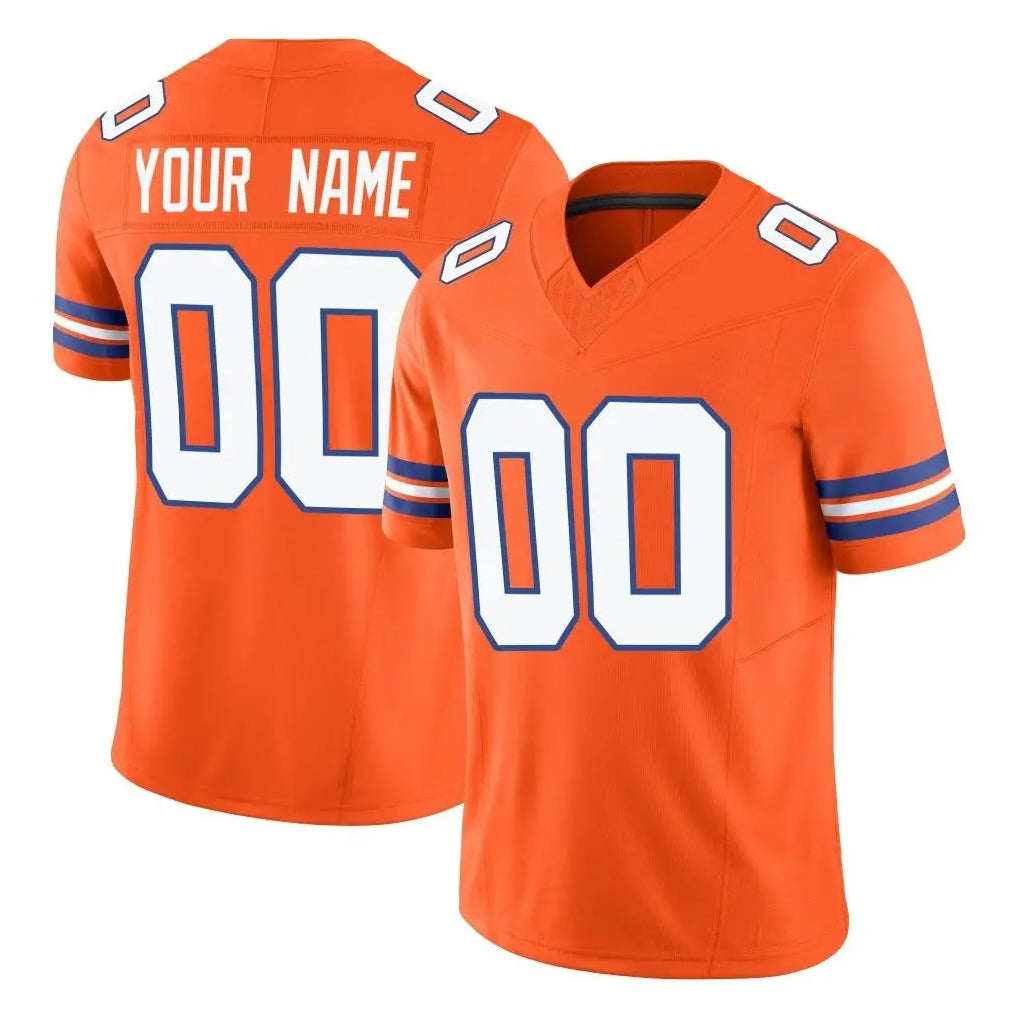 Punc Custom D.Broncos Orange Limited Alternate Vapor F.U.S.E. Throwback Game Any Name & Numbers Stitched Jerseys