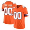 Punc Custom D.Broncos Orange Limited Alternate Vapor F.U.S.E. Throwback Game Any Name & Numbers Stitched Jerseys