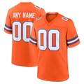 Punc Custom D.Broncos Orange Mile High Collection 1977 Throwback Game Stitched Jerseys