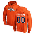 Punc Custom D.Broncos Orange Pullover Hoodie Limited Any Name & Numbers Stitched Jerseys