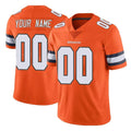 Punc Custom D.Broncos Orange Vapor Untouchable Limited Home Game Any Name & Numbers Stitched Jerseys