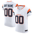 Punc Custom D.Broncos Vapor F.U.S.E. Elite White Stitched Jerseys