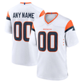 Punc Custom D.Broncos White Game Stitched Jerseys