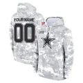 Punc Custom D.Cowboys Arctic Camo Salute to Service Hoodies Limited Game Any Name & Numbers Stitched Jerseys