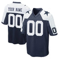 Punc Custom D.Cowboys Navy-White Alternate Home Game Any Name & Numbers Stitched Jerseys