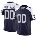Punc Custom D.Cowboys Navy-White Limited Alternate Vapor F.U.S.E. Home Game Any Name & Numbers Stitched Jerseys