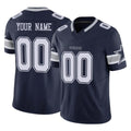 Punc Custom D.Cowboys Navy Limited Vapor F.U.S.E. Home Game Any Name & Numbers Stitched Jerseys