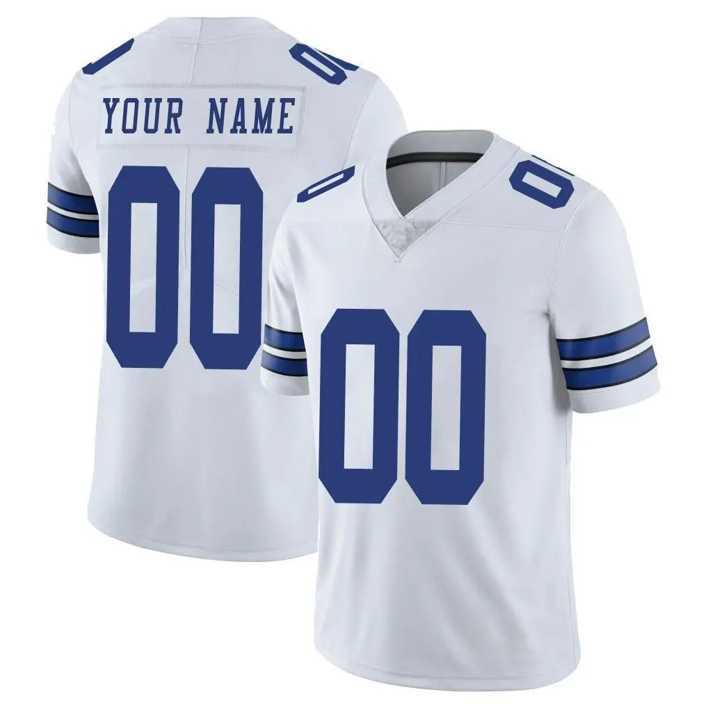 Punc Custom D.Cowboys White Vapor Untouchable Limited Home Game Any Name & Numbers Stitched Jerseys