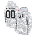 Punc Custom D.Lions Arctic Camo Salute to Service Hoodies Limited Game Any Name & Numbers Stitched Jerseys