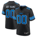 Punc Custom D.Lions Black Home Game Stitched Jerseys