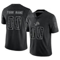 Punc Custom D.Lions Black RFLCTV Limited Stitched Jerseys
