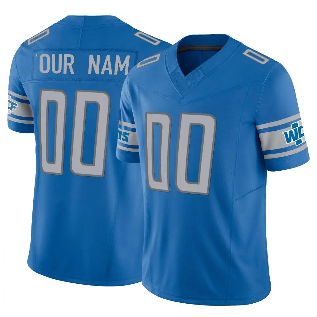 Punc Custom D.Lions Blue Vapor F.U.S.E. Limited Home Game Any Name & Numbers Stitched Jerseys