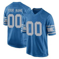 Punc Custom D.Lions Blue Vapor Untouchable Throwback Game Any Name & Numbers Stitched Jerseys