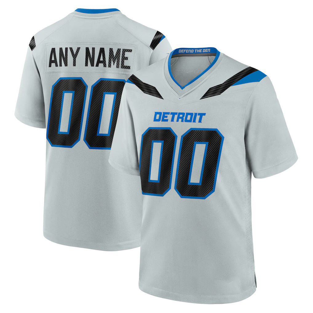 Punc Custom D.Lions Silver 2026 Rivalries Collection Game Jersey