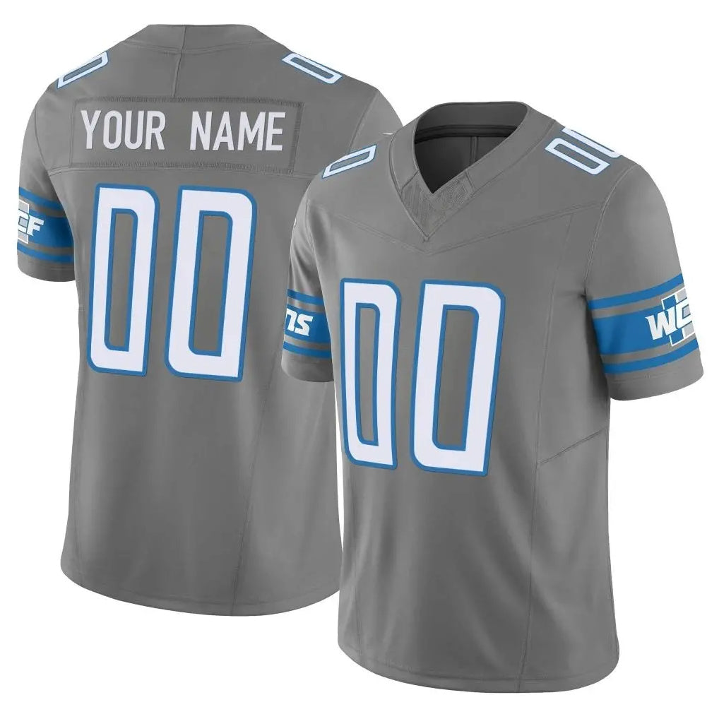 Punc Custom D.Lions #Gray Vapor F.U.S.E. Limited Home Game Any Name & Numbers Stitched Jerseys