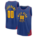 Punc Custom D.Nuggets  Blue Fast Break Jerseys - Statement Edition