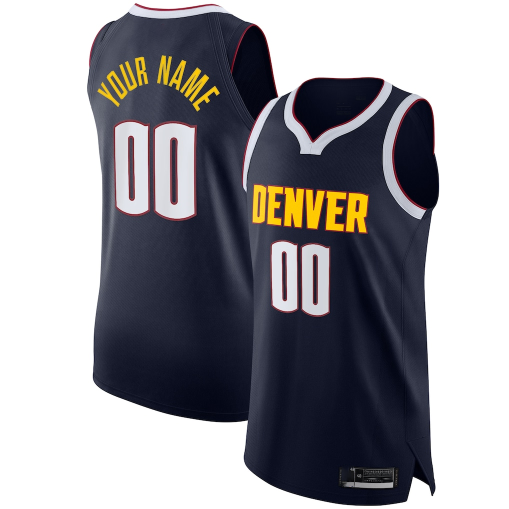 Punc Custom D.Nuggets Navy 2020-21 Authentic Jerseys - Icon Edition