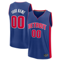 Punc Custom D.Pistons  Blue Fast Break Jerseys - Icon Edition