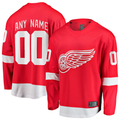 Punc Custom D.Red wings Red Home Breakaway Jerseys