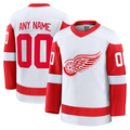 Punc Custom D.Red wings White Away Premium Jerseys