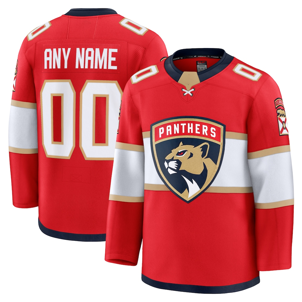 Punc Custom F.Panthers Red Home Premium Jerseys